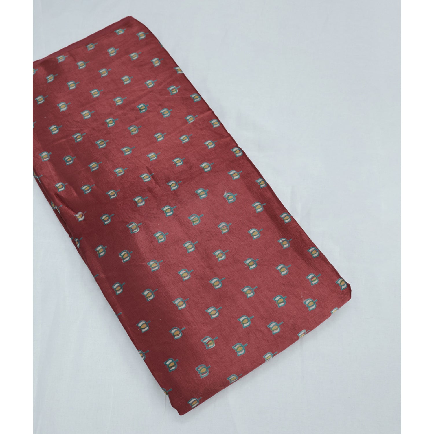 MASHRU SILK HANDBLOCK PRINTED FABRIC