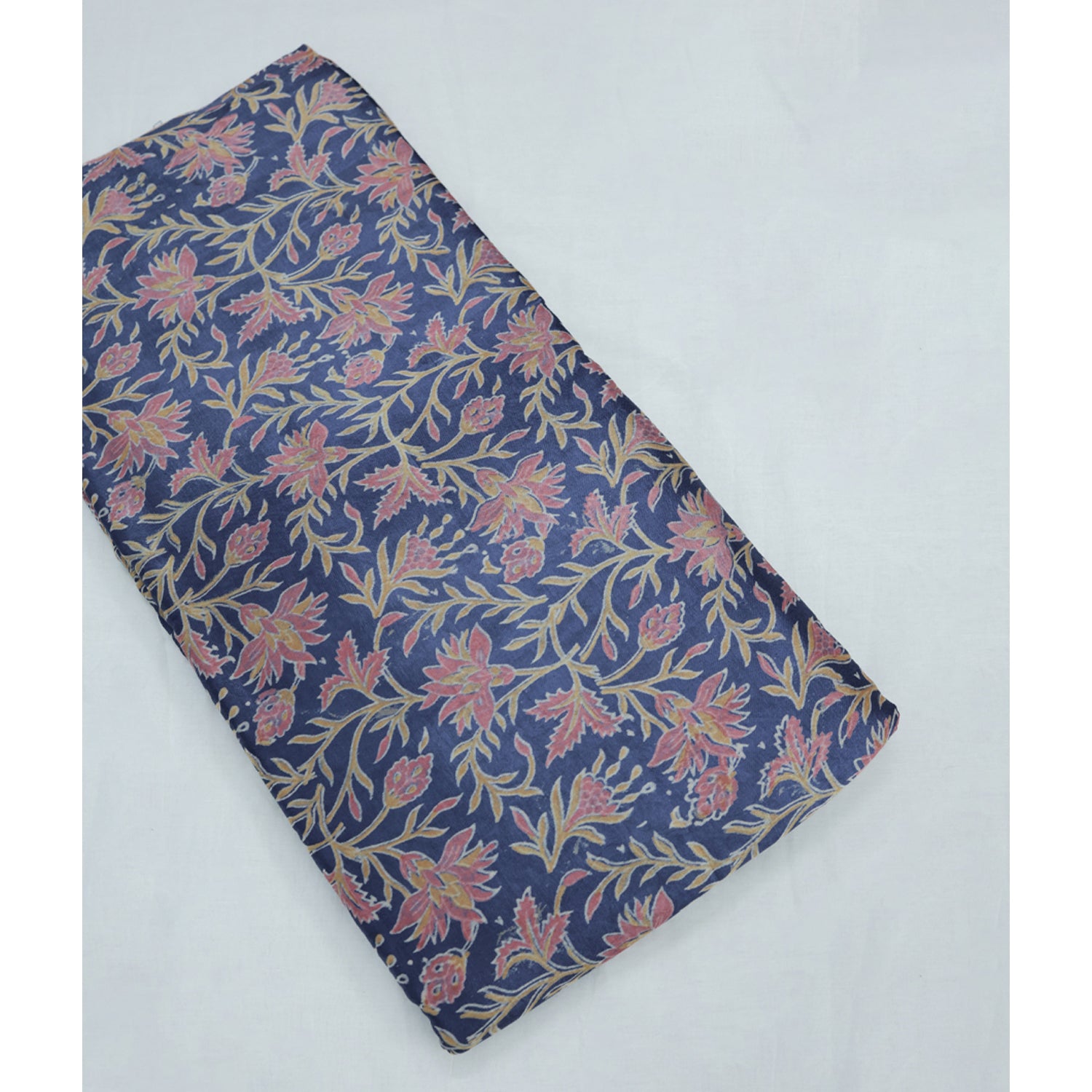 MASHRU SILK HANDBLOCK PRINTED FABRIC