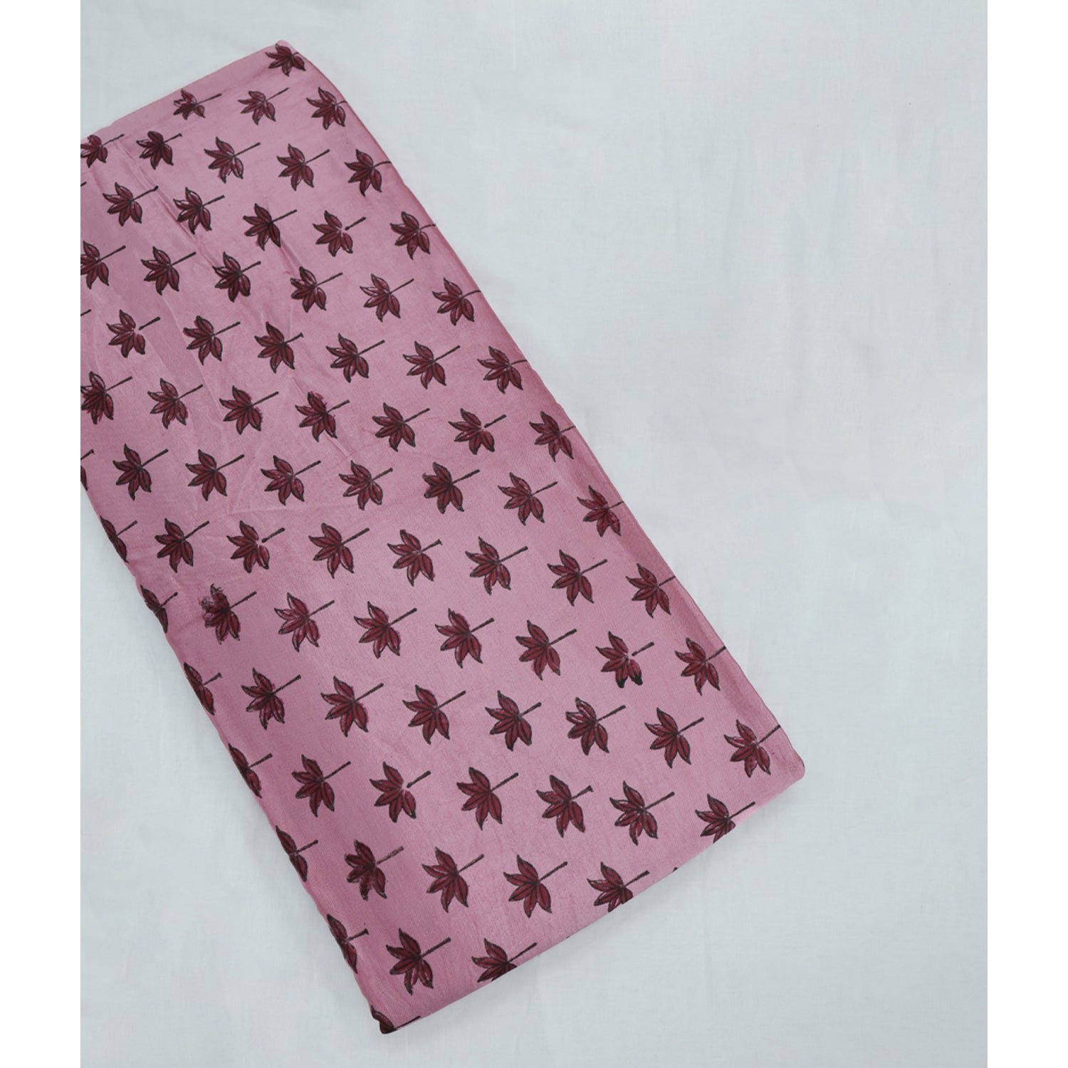 MASHRU SILK HANDBLOCK PRINTED FABRIC
