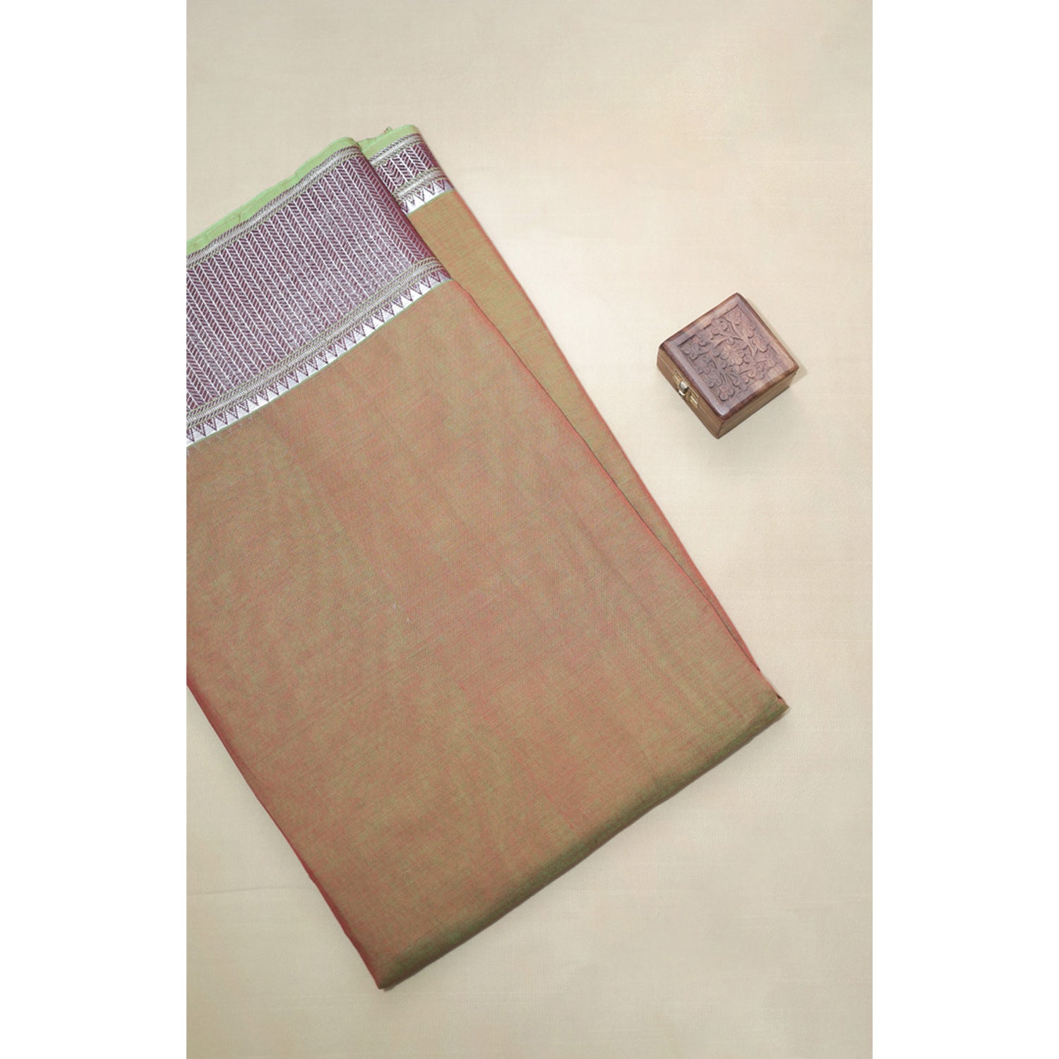 HANDLOOM COTTON NARAYANPET BORDER FABRIC