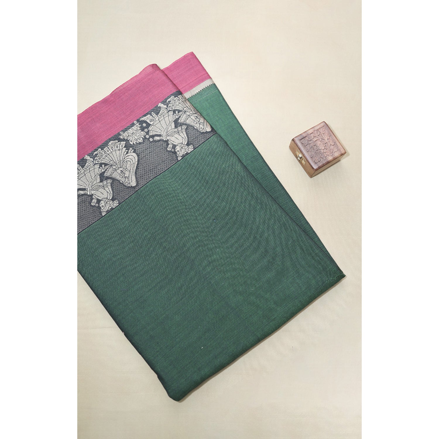 HANDLOOM COTTON NARAYANPET BORDER FABRIC