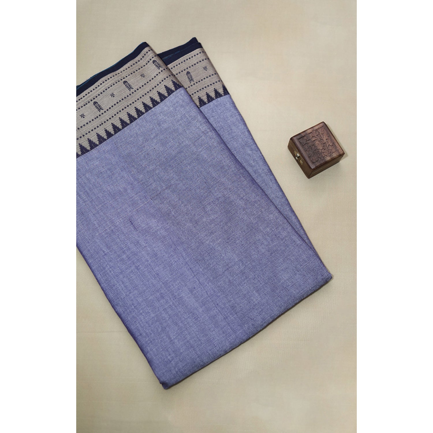 HANDLOOM COTTON NARAYANPET BORDER FABRIC