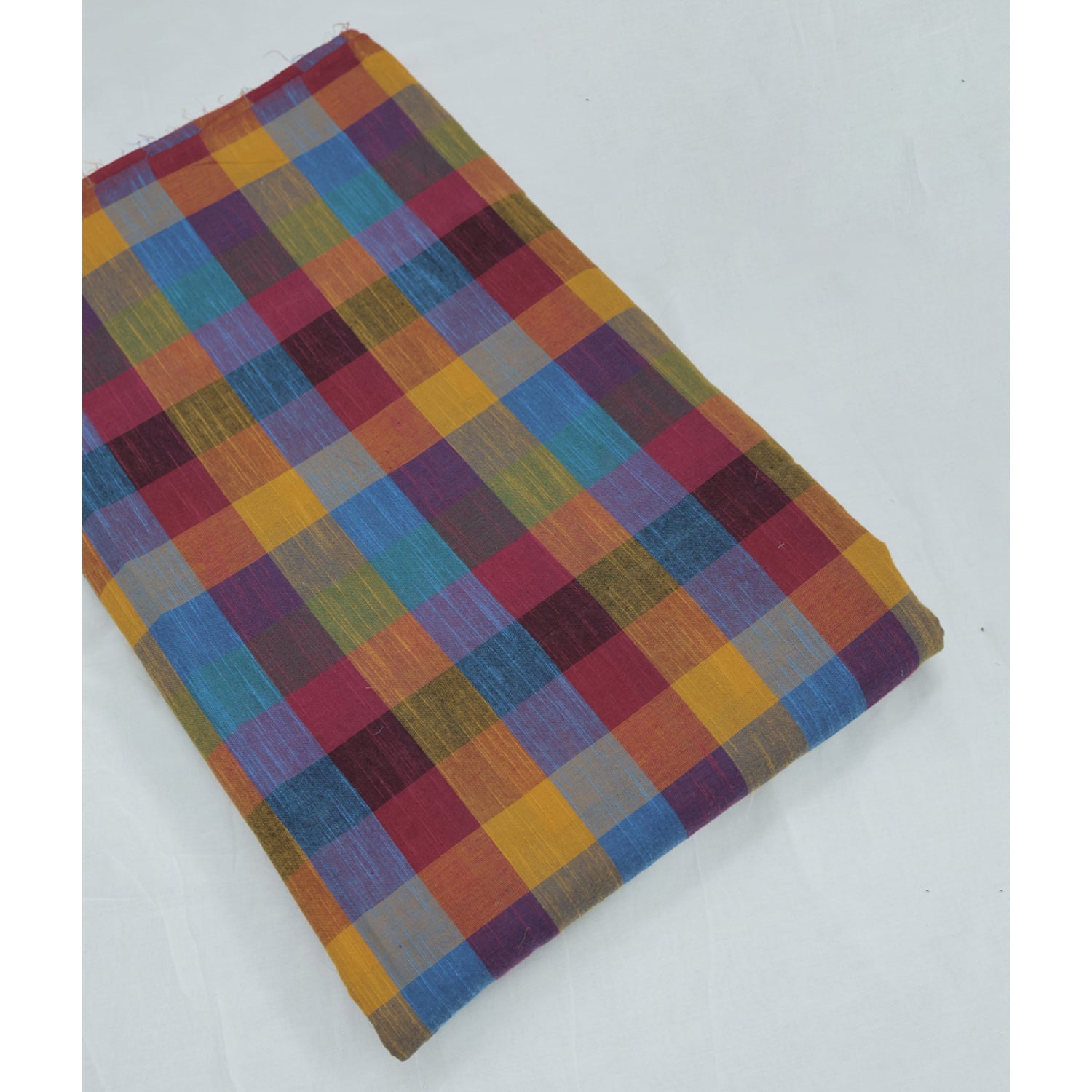 COTTON HANDLOOM MADRAS KATTAM CHECKS FABRIC