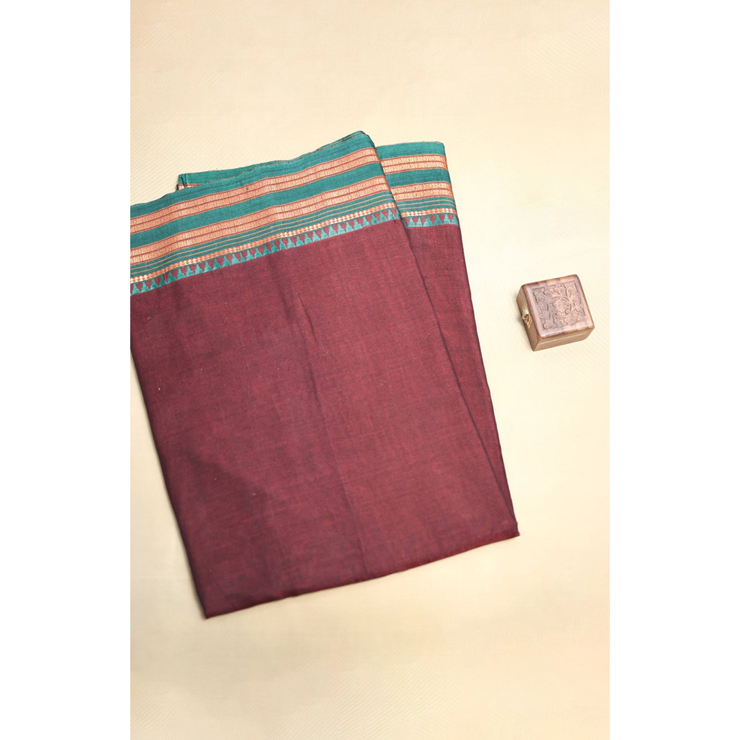 HANDLOOM COTTON NARAYANPET BORDER FABRIC