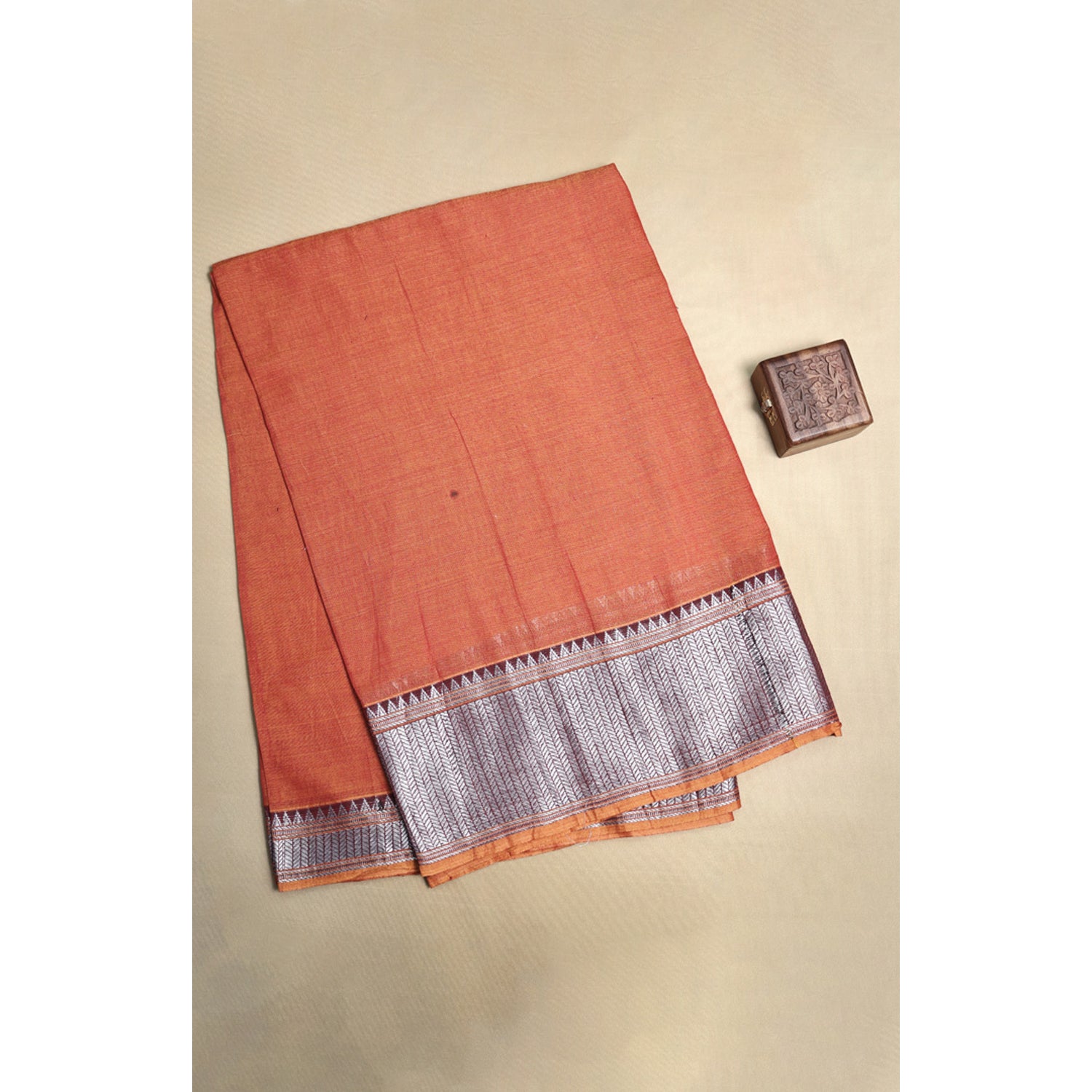 HANDLOOM COTTON NARAYANPET BORDER FABRIC