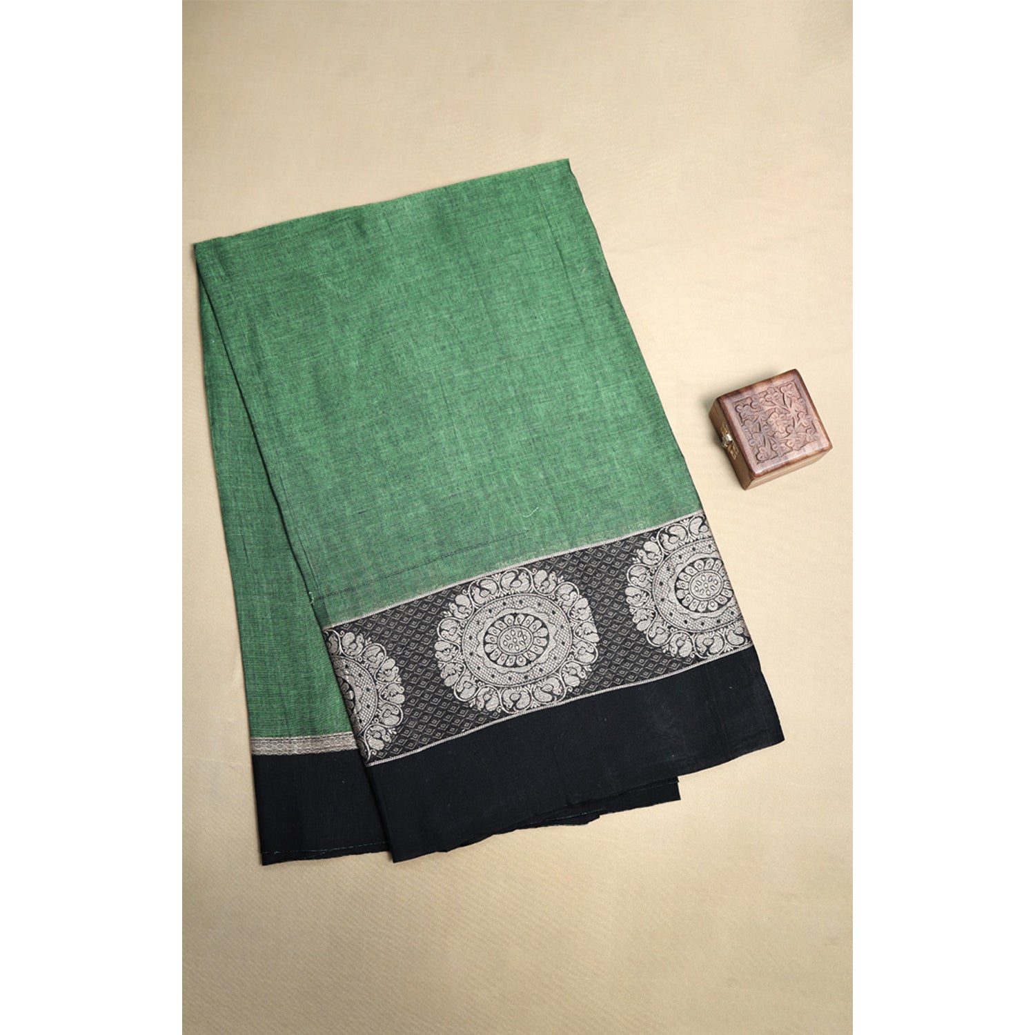 HANDLOOM COTTON NARAYANPET BORDER FABRIC