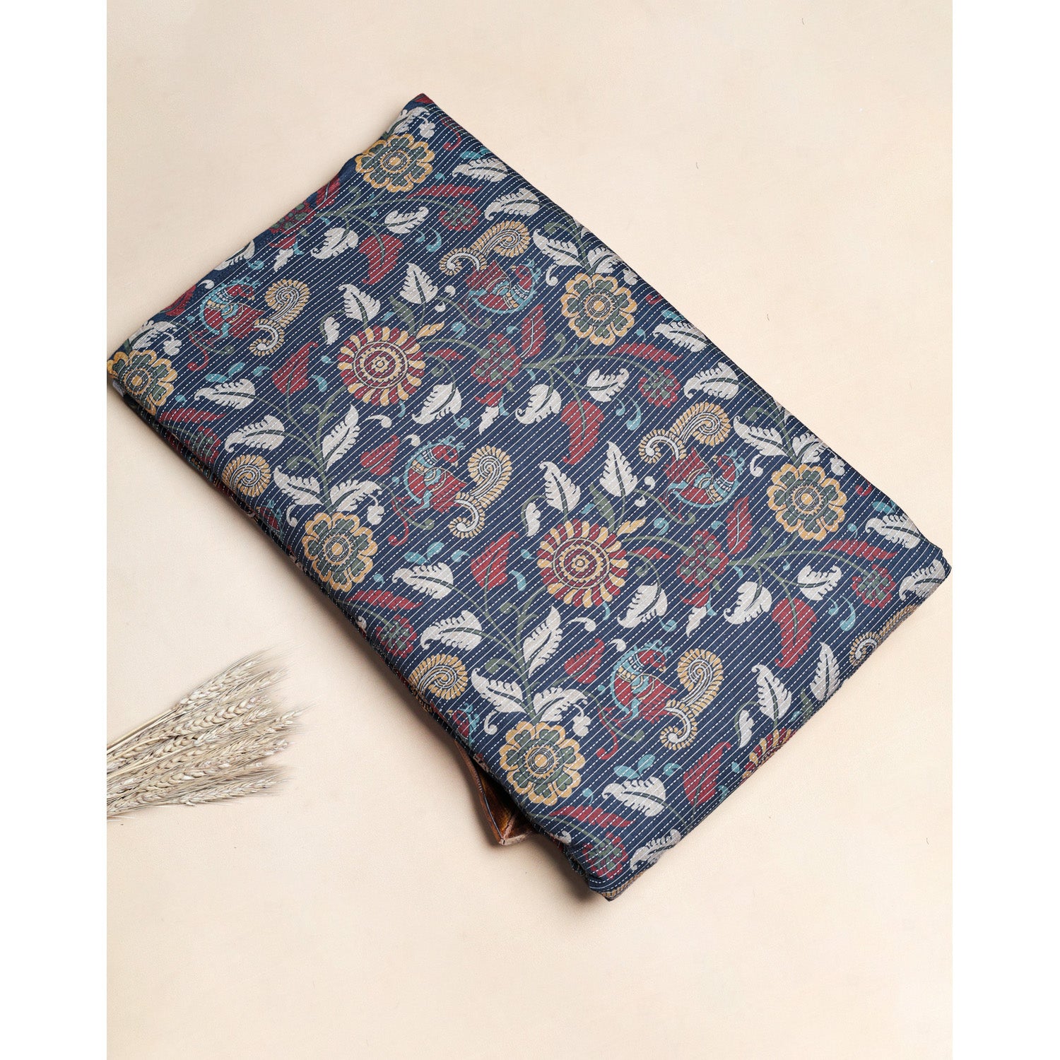 PURE COTTON KANTHA PRINTED FABRIC
