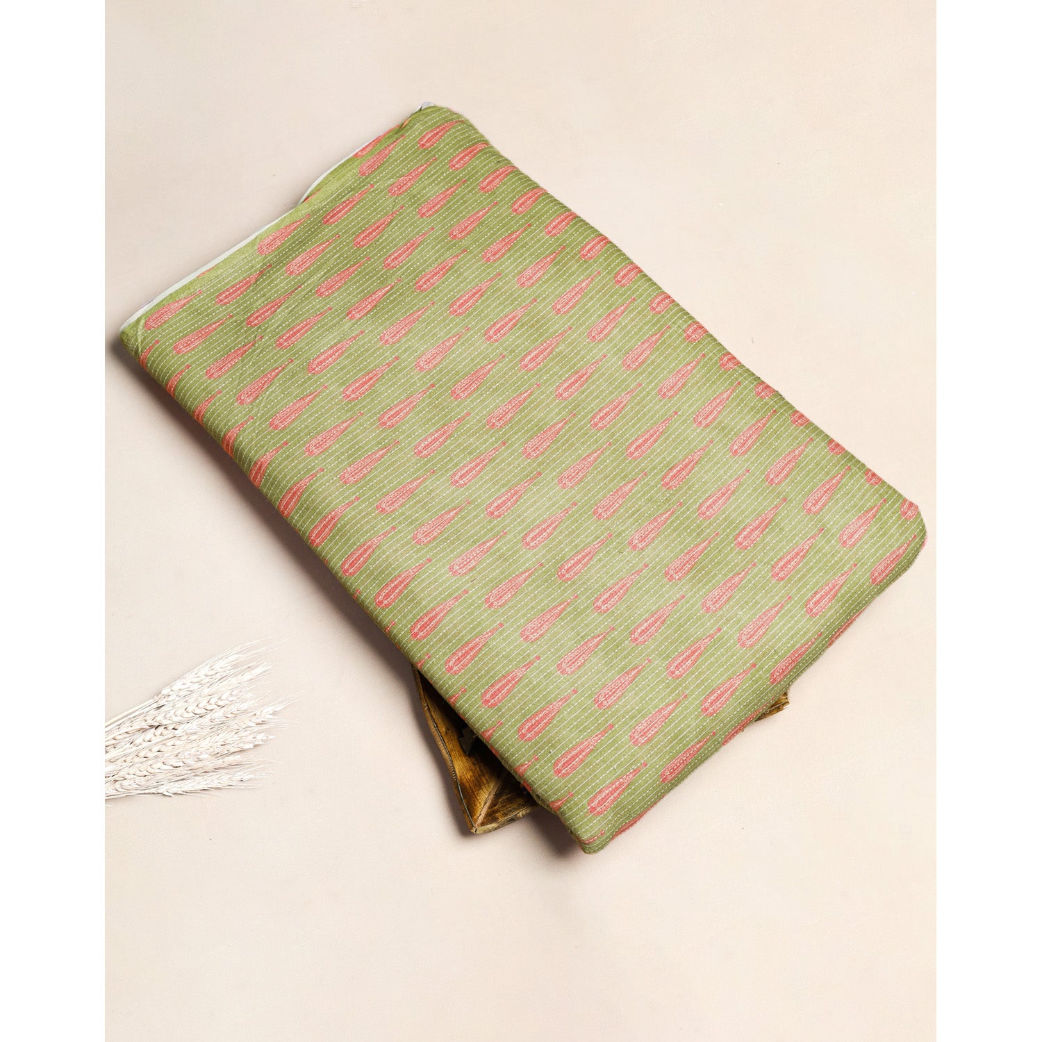PURE COTTON KANTHA PRINTED FABRIC