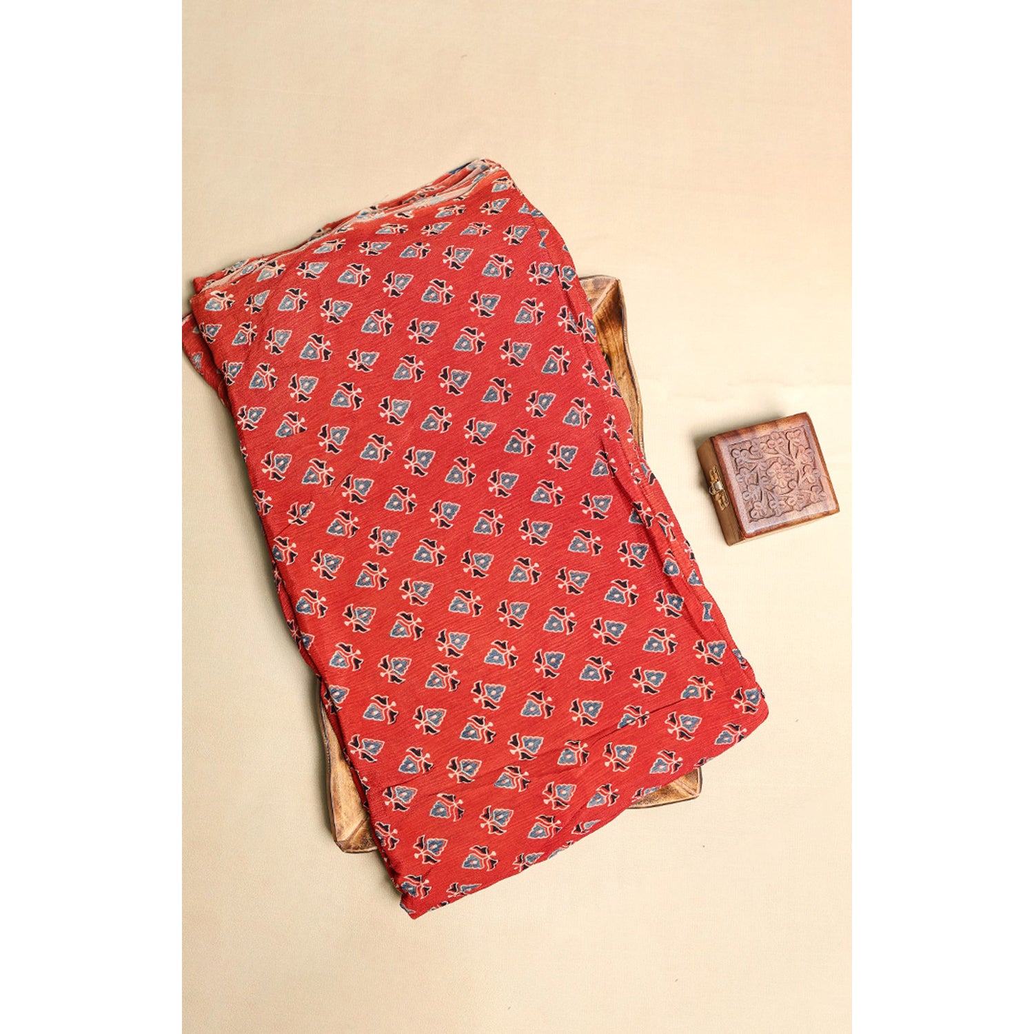CHINON AJRAKH PRINTED FABRIC