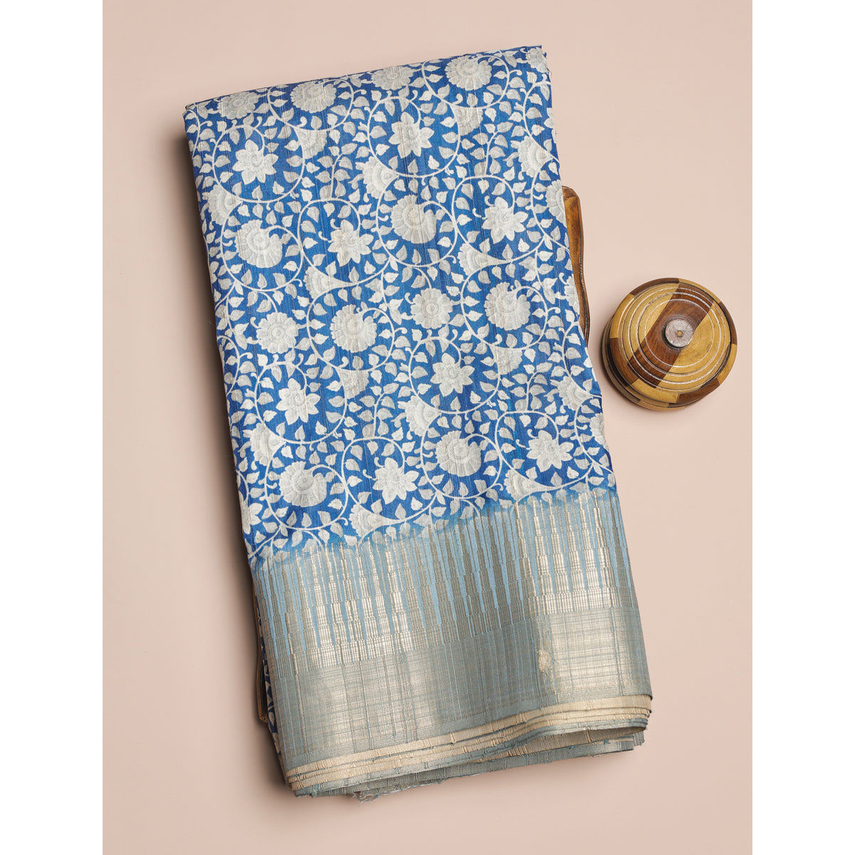 SEMI TUSSAR PRINTED FABRIC
