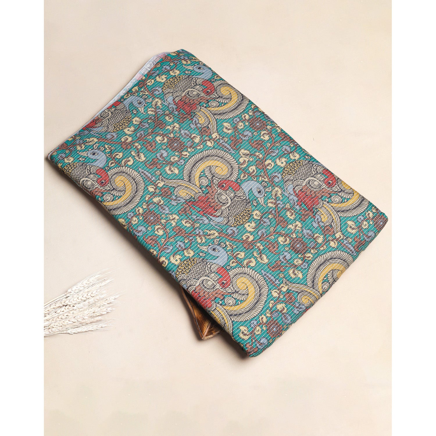 PURE COTTON KANTHA PRINTED FABRIC