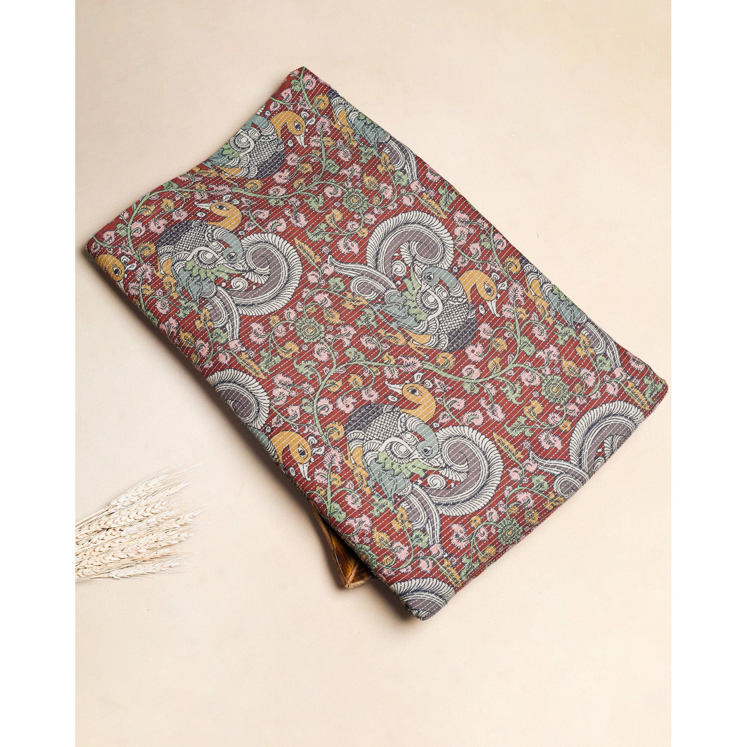 PURE COTTON KANTHA PRINTED FABRIC