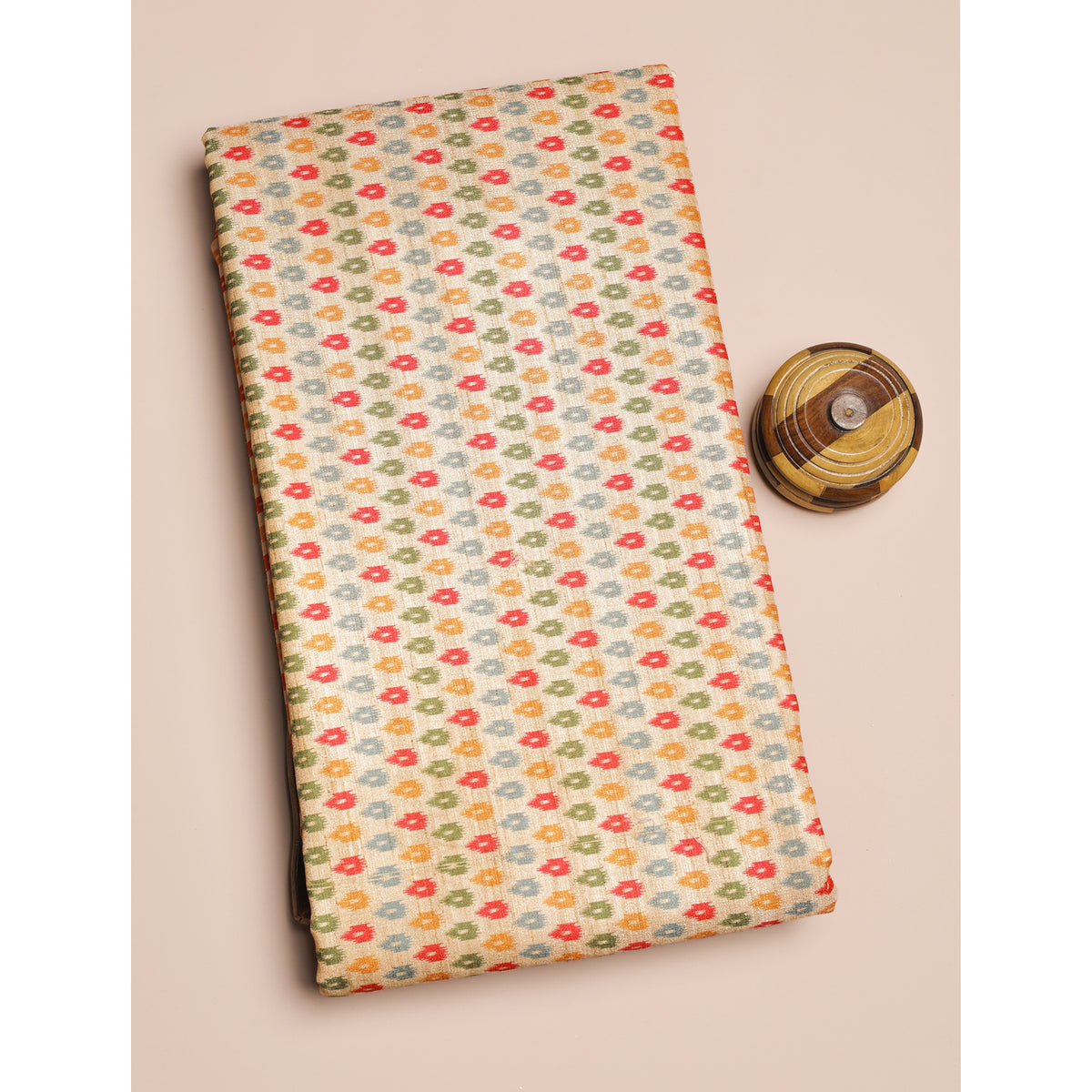 SEMI TUSSAR PRINTED FABRIC
