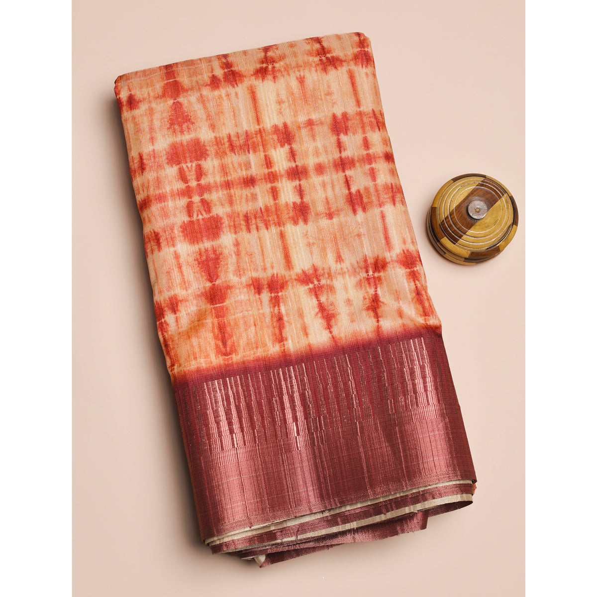 SEMI TUSSAR PRINTED FABRIC