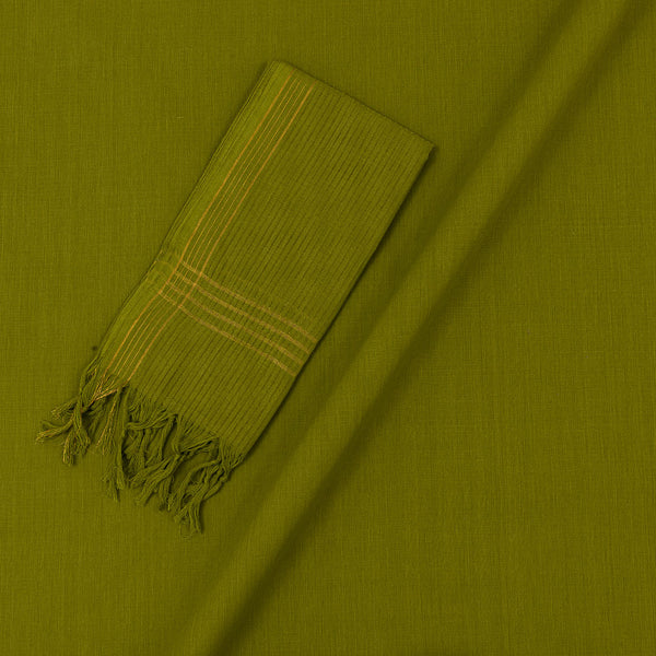 Off White Colour Printed Flex Cotton Top, Moss Green Colour South Cotton Dupatta and Bottom Unstitched Three Piece Dress Material Online ST-9372AP1-7000M