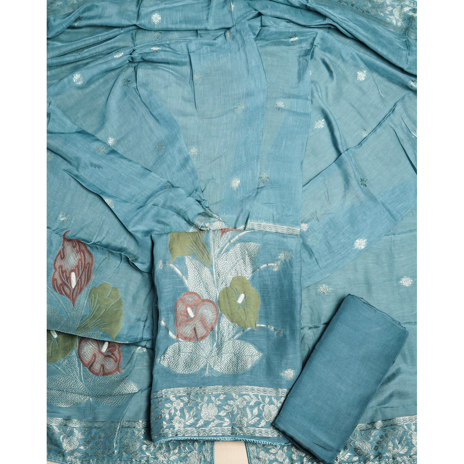 VISCOSE LINEN SLUB SUIT SET