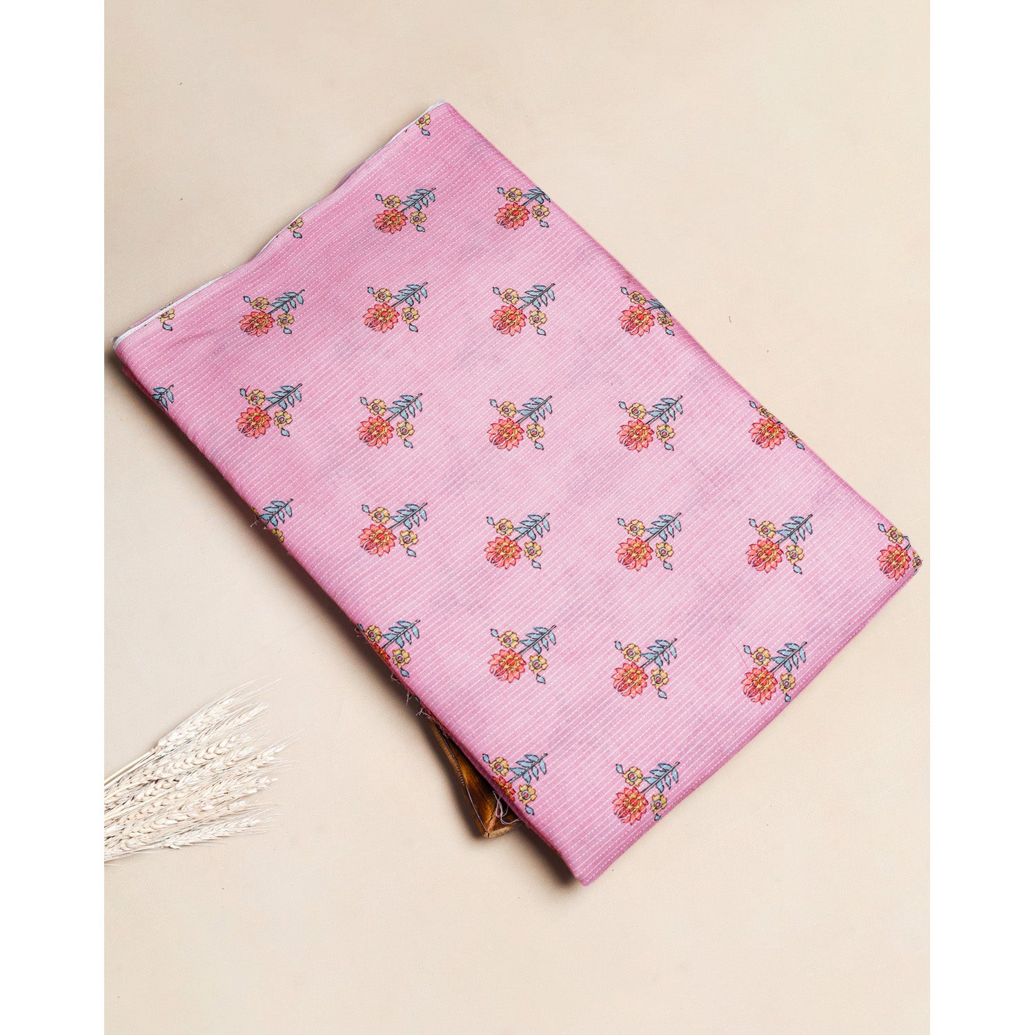 PURE COTTON KANTHA PRINTED FABRIC