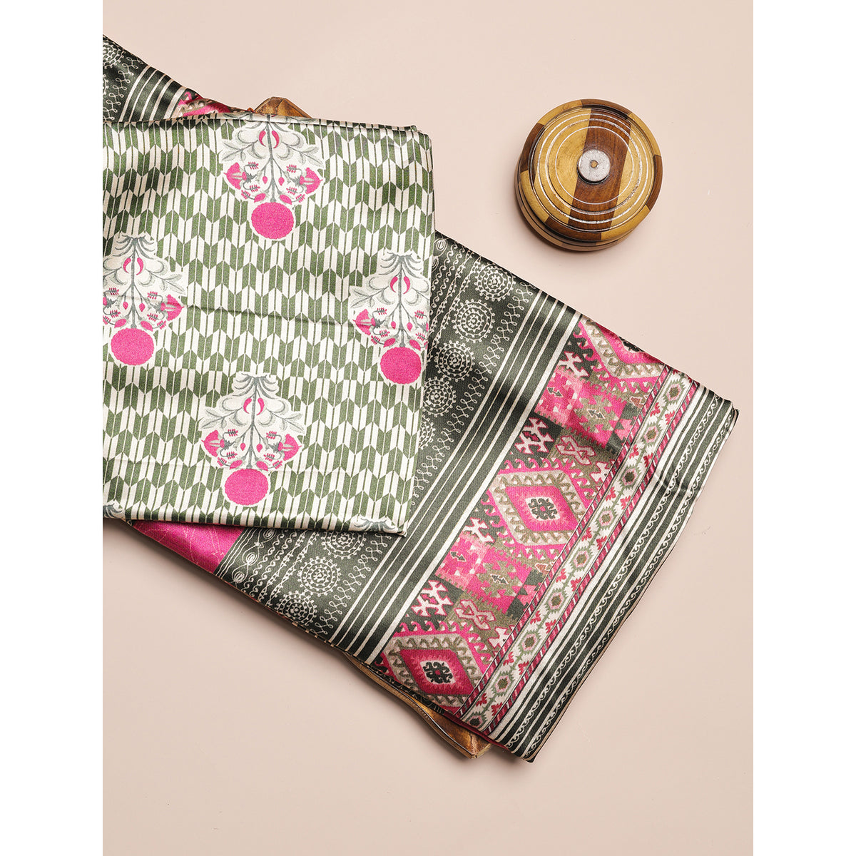 PURE GAJJI SILK PRINTED FABRICS