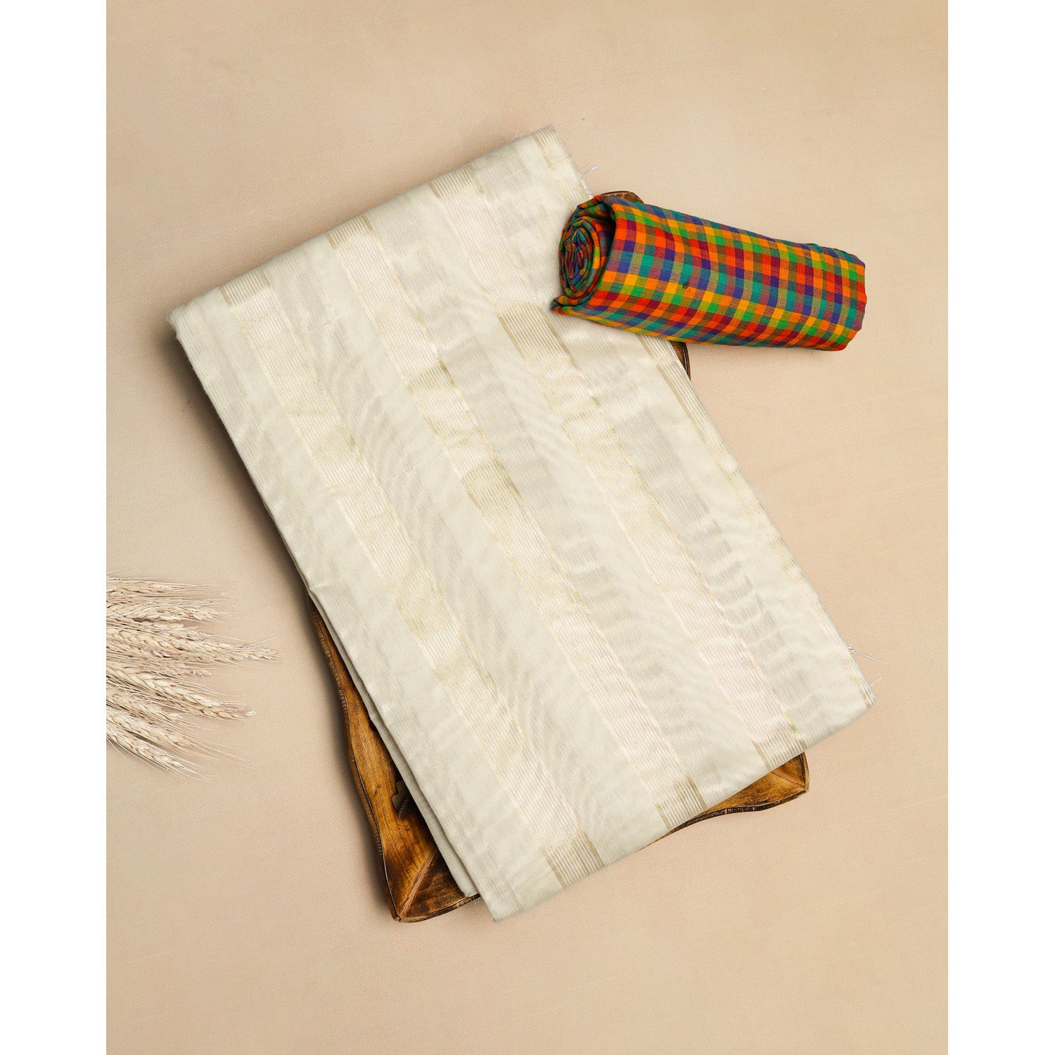 COTTON SILK SAREE WITH BLOUSE PIECE