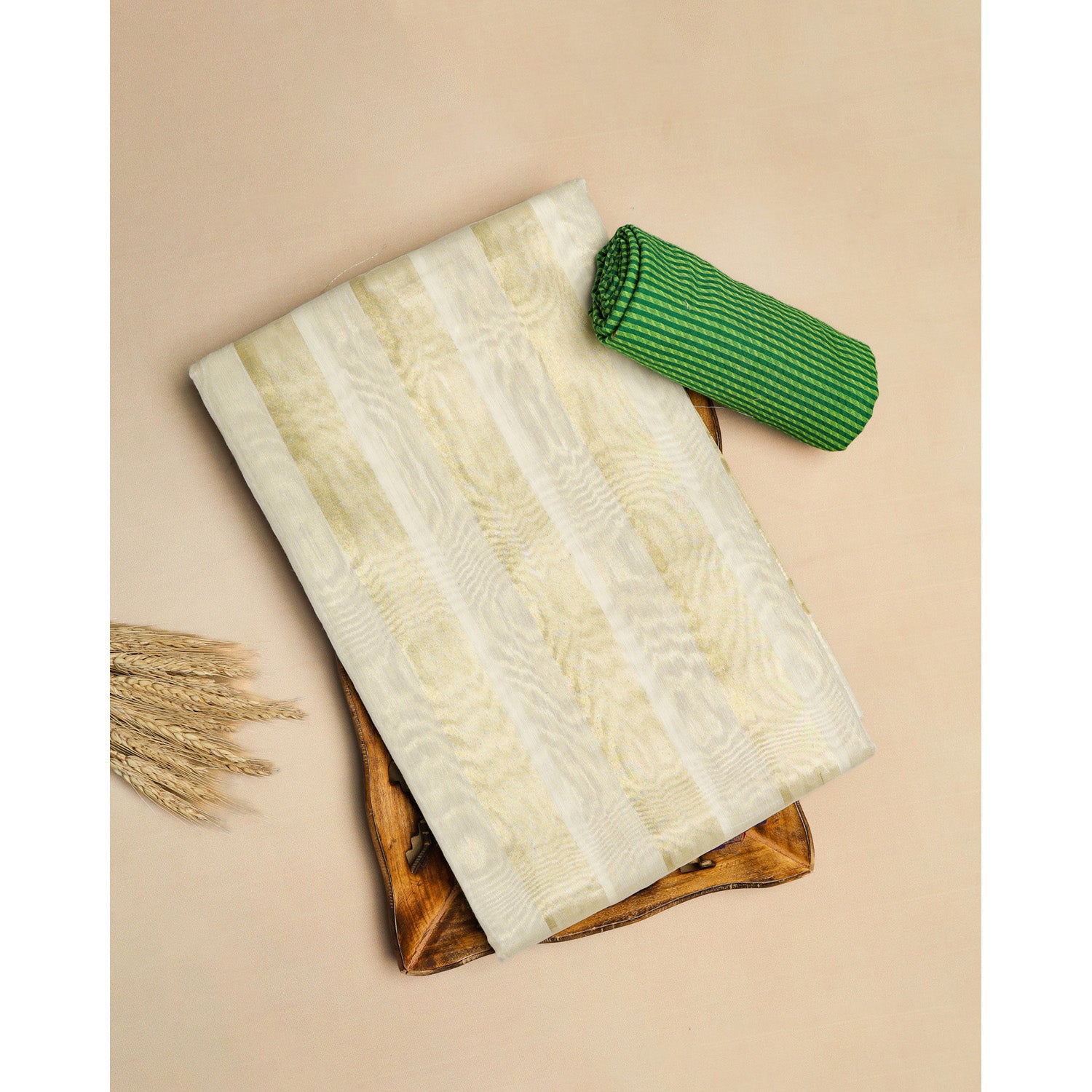 COTTON SILK SAREE WITH BLOUSE PIECE