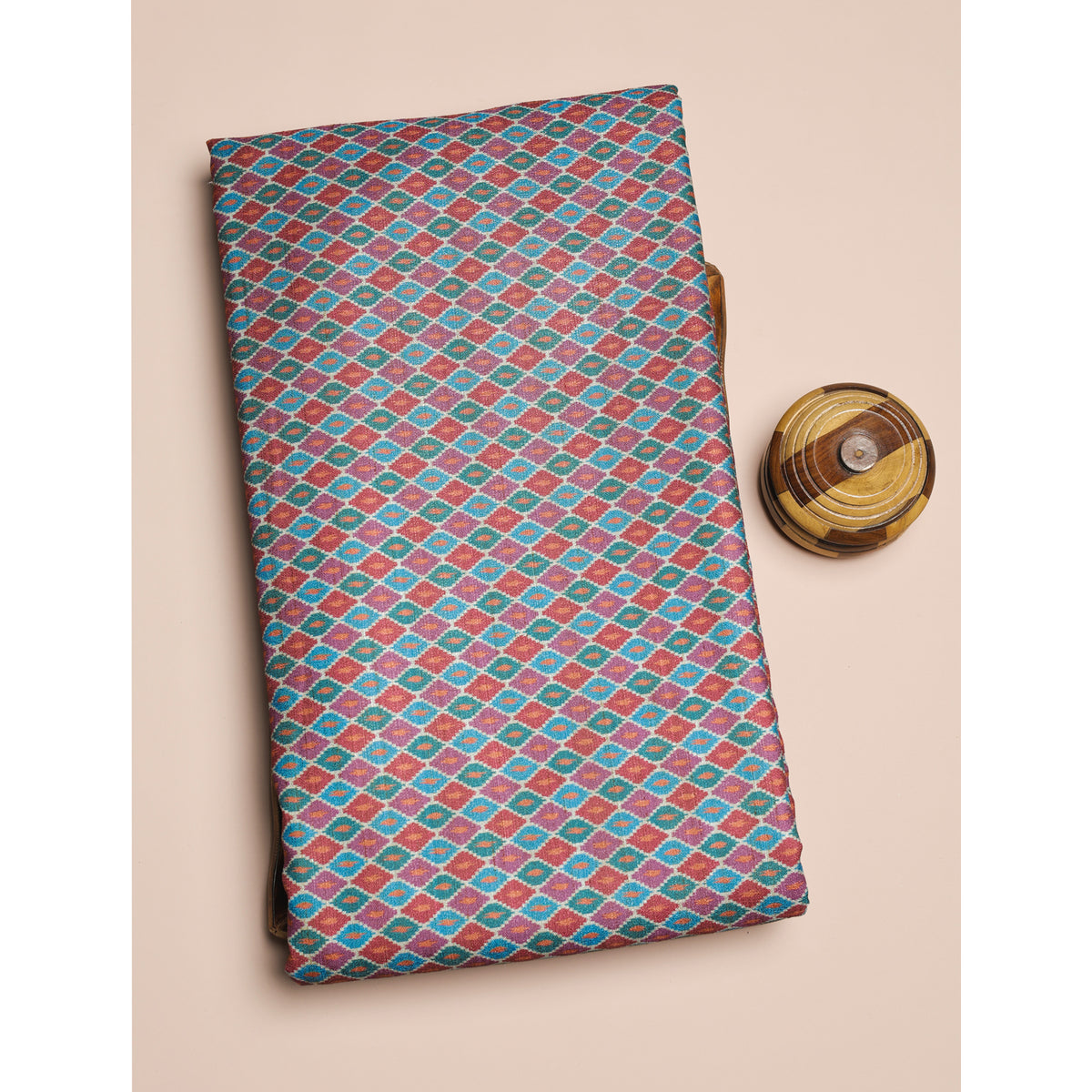 SEMI TUSSAR PRINTED FABRIC