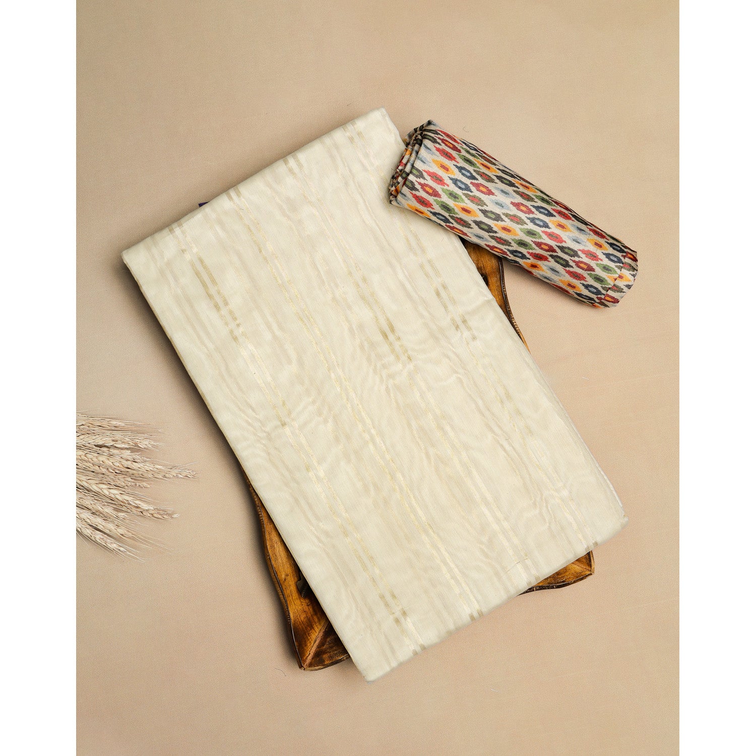 COTTON SILK SAREE WITH BLOUSE PIECE