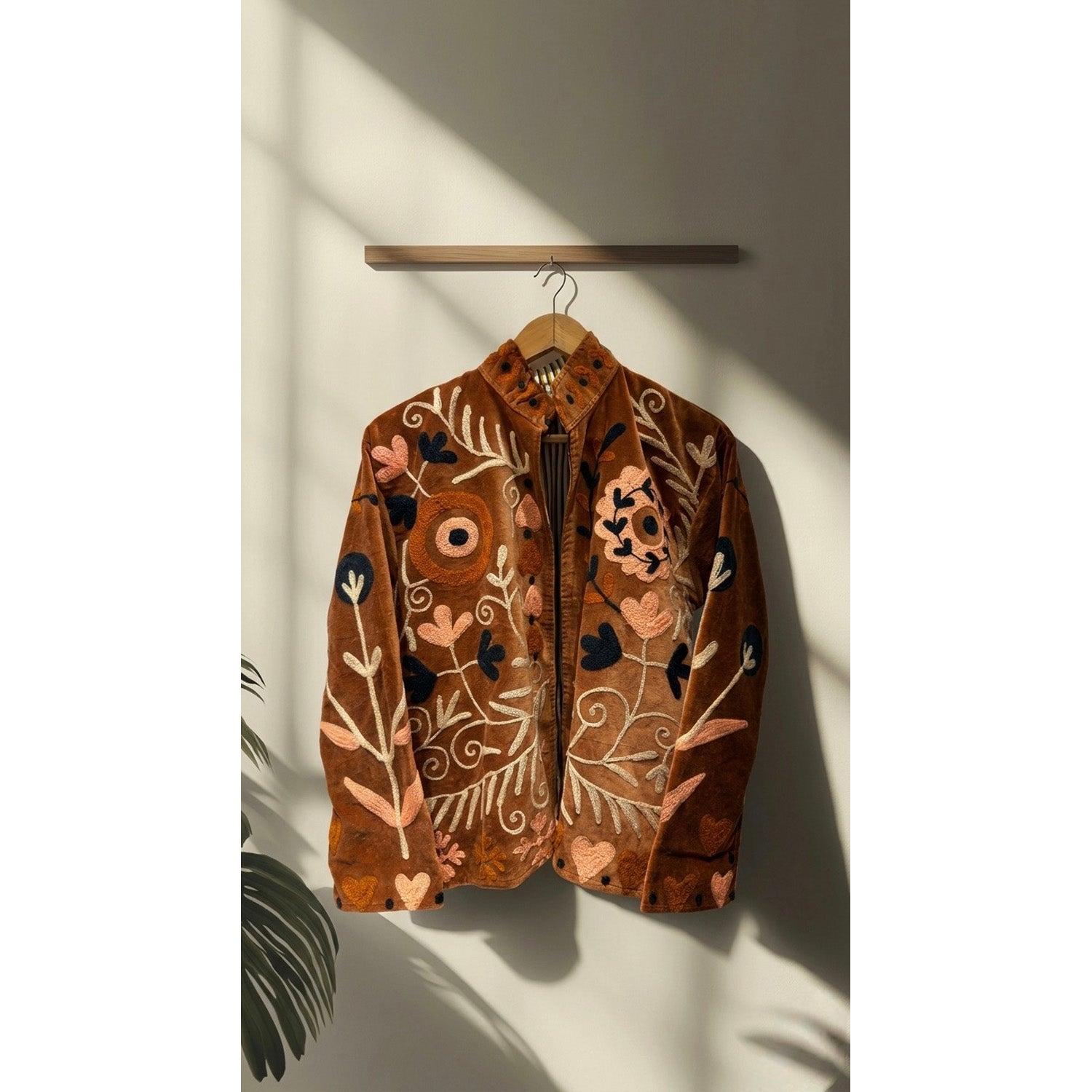 EMBROIDERED VELVET JACKET