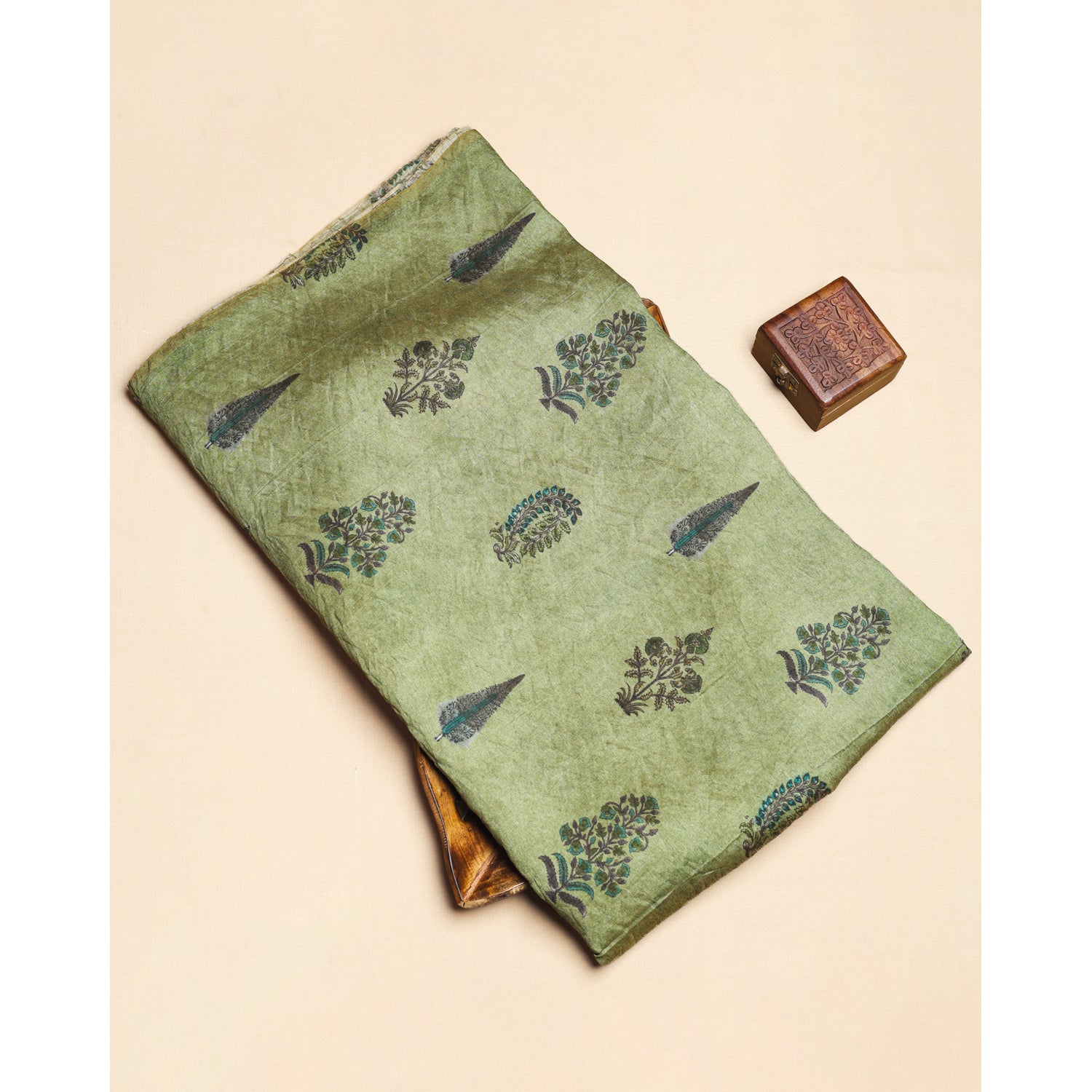 MOGRA CHANDERI PRINTED FABRIC