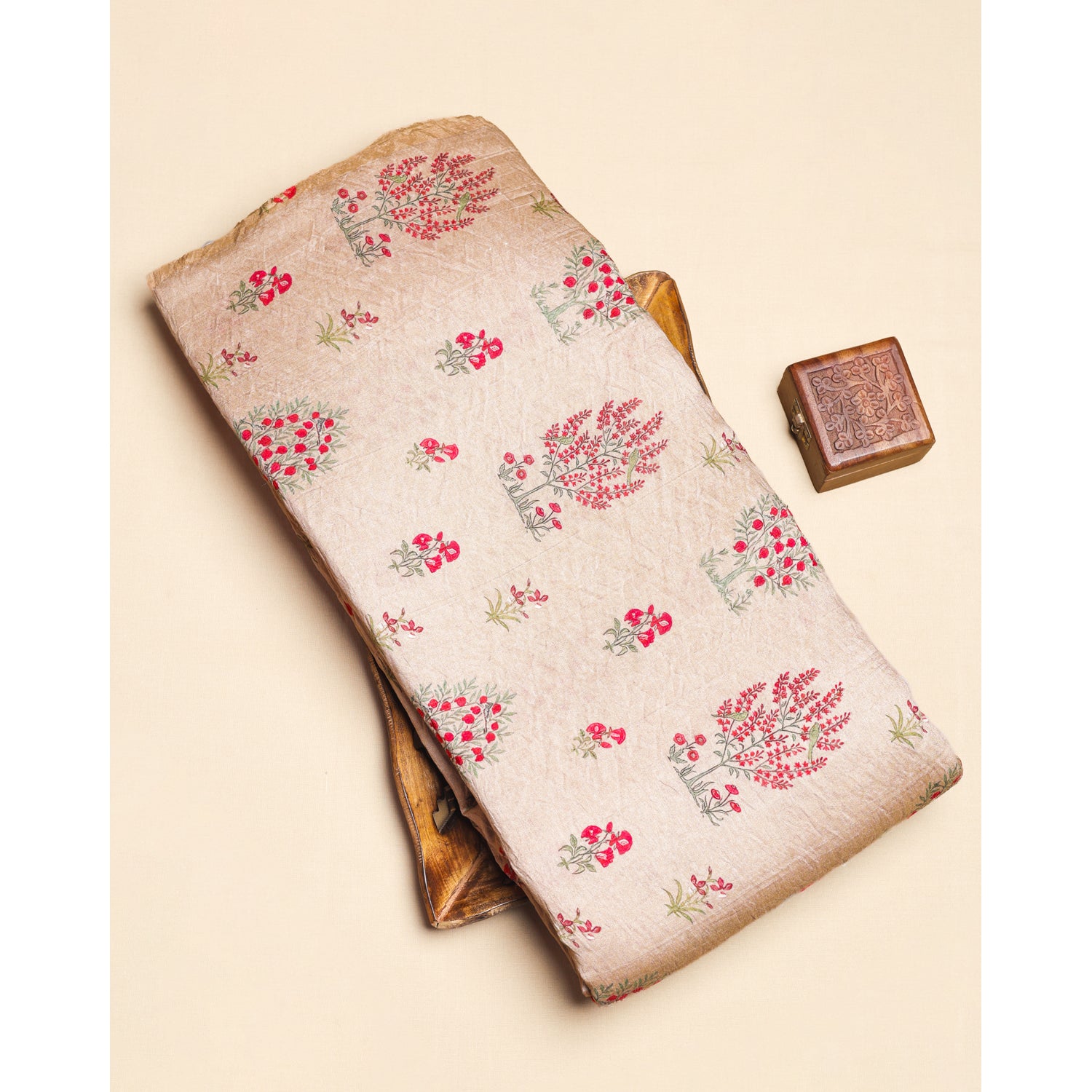 MOGRA CHANDERI PRINTED FABRIC