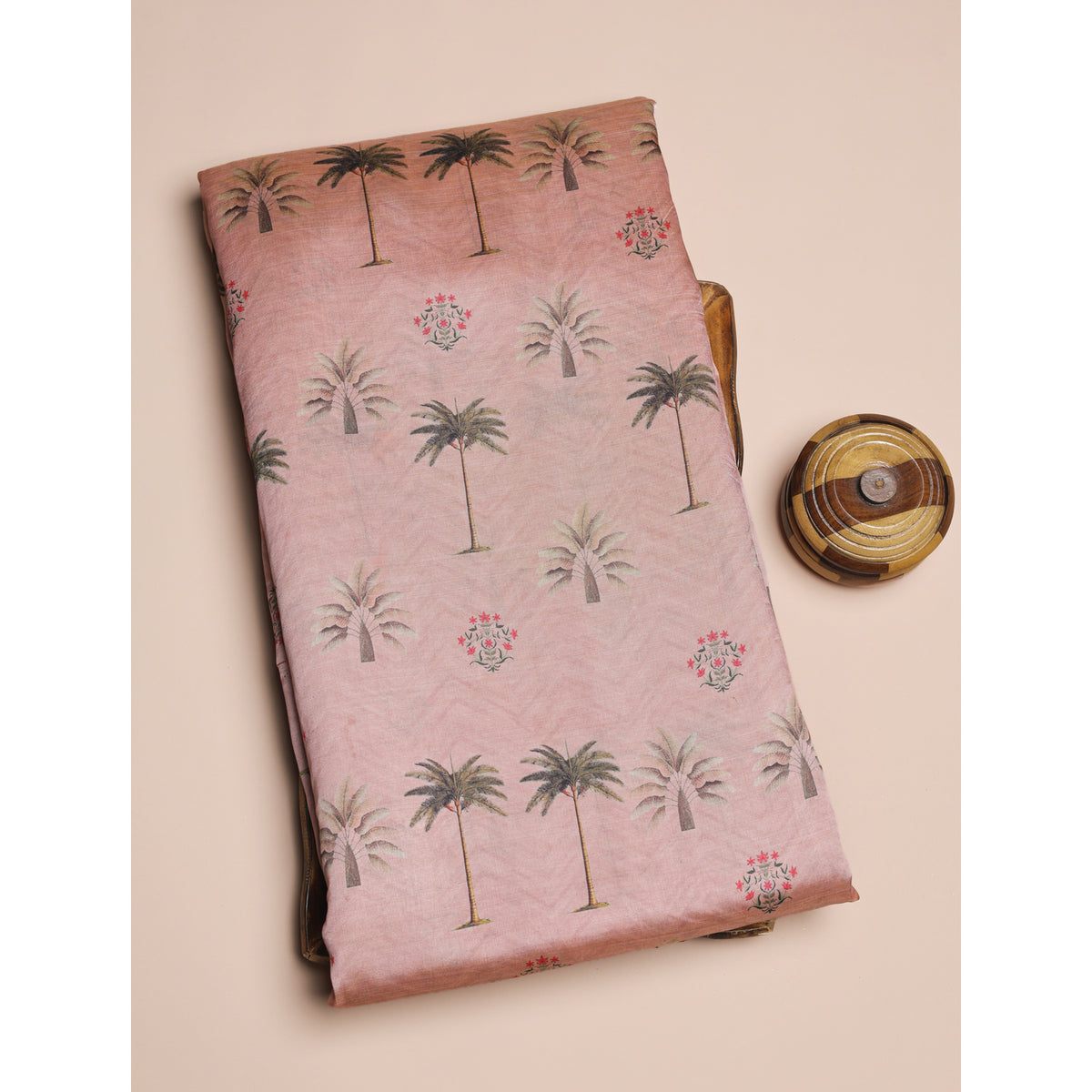 SEMI TUSSAR PRINTED FABRIC