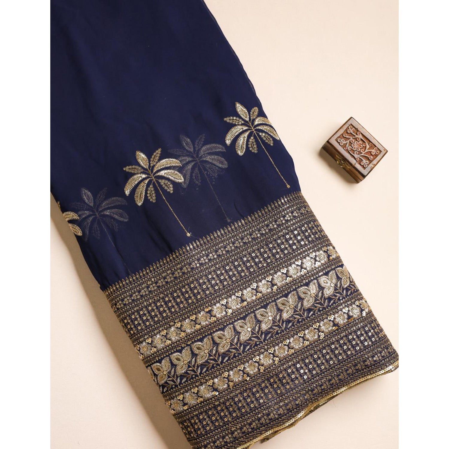 GEORGETTE EMBROIDERED FABRIC