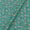 Fancy Modal Chanderi Silk Feel Aqua Marine Colour Gold Jaal Print 43 Inches Width Fabric