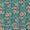 All Over Schiffli Cut Work Sea Blue Colour Floral Print Cotton Fabric Online 9026AR