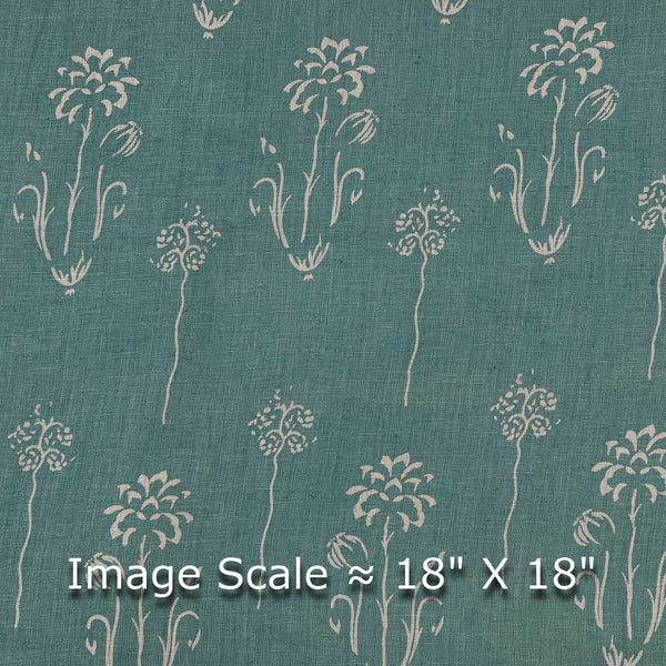 Premium Pure Cambridge Blue Colour Butta Print Fabric Online 9032C1