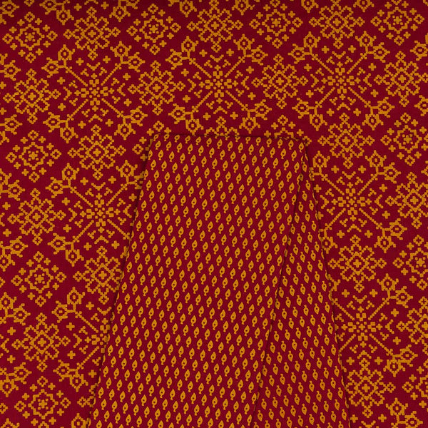 Co-Ord Set Of Cotton Dusty Gamathi Printed Fabric & Cotton Dusty Gamathi Printed Fabric [2.50 Mtr Each]