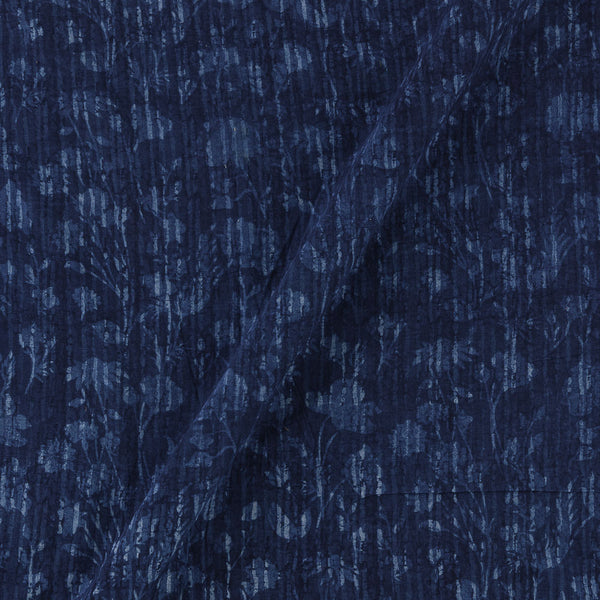 Authentic Dabu Cotton Indigo Colour Jaal Block Print Fabric Online 9179FV