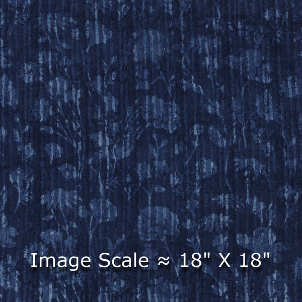 Authentic Dabu Cotton Indigo Colour Jaal Block Print Fabric Online 9179FV