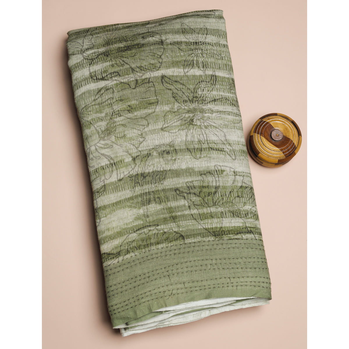 SEMI TUSSAR PRINTED FABRIC