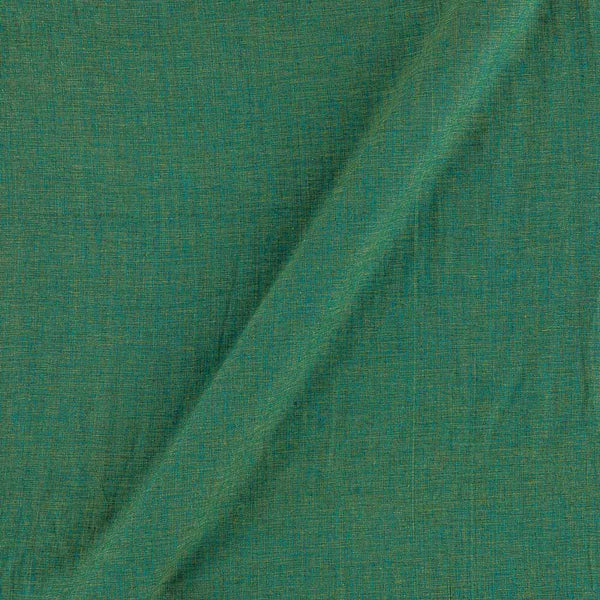 Two Ply Cotton Aqua X Parrot Green Cross Tone 42 Inches Width Fabric