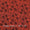 Floral Jaal Hand Block Print on Brick Orange Colour Viscose Modal Satin Fabric Online 9358D