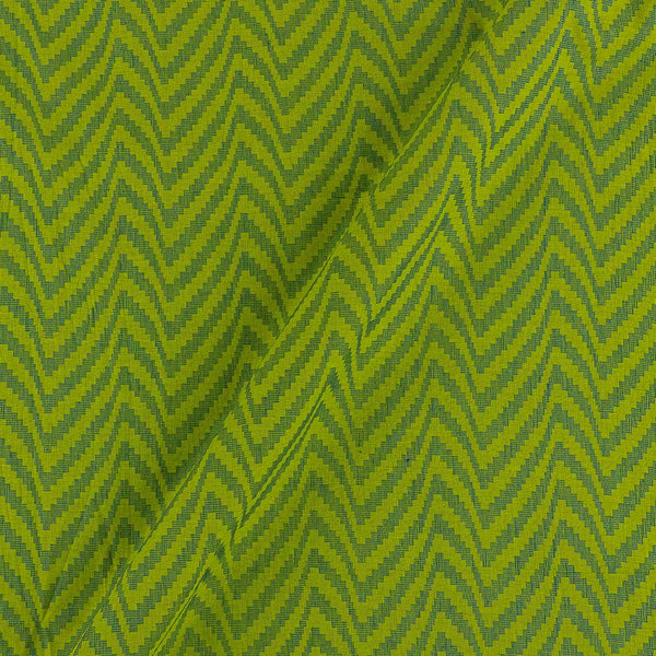 Buy Cotton Jacquard Chevron Parrot Green & Blue Colour Fabric Online 9359AEN6