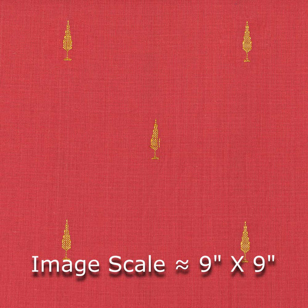 Cotton Jacquard Butti Coral Pink Colour Fabric Online 9359AGC3