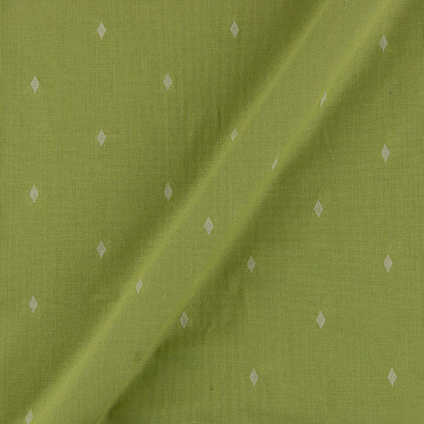 Buy Cotton Jacquard Butti with One Side Border Pastel Green Colour Fabric Online 9359AGG10