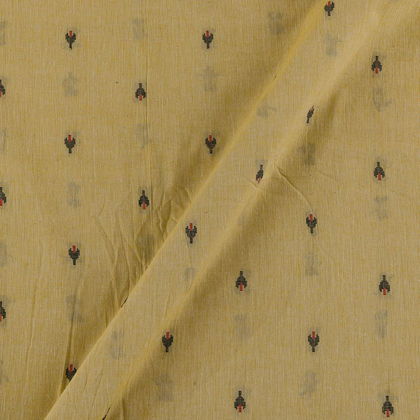 Buy Cotton Jacquard Butti Banana Yellow Colour Washed Fabric Online 9359AJL1