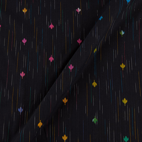 Buy Cotton Jacquard Butta Black Colour Washed Fabric Online 9359AJT1