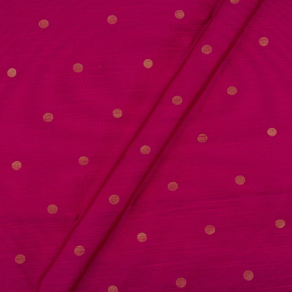 Buy Spun Dupion Raspberry Pink Colour Golden Butta Fabric Online 9363CG