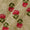 Soft Cotton Beige Colour Dabu Inspired Floral Print Fabric Online 9367AS2