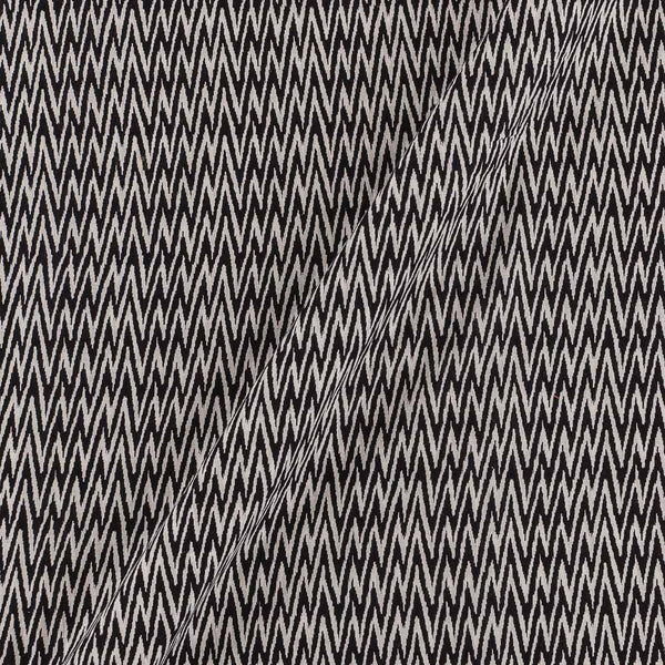 Cotton Black Colour Geometric Print 43 Inches Width Fabric