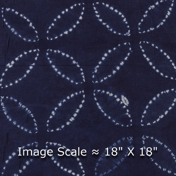 Tie and Dye Hand Shibori Indigo Colour Cotton Fabric Online 9387BT