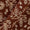 Geometric Pattern Wax Batik on Rust Brown Colour Cotton Fabric Online 9417BJ1